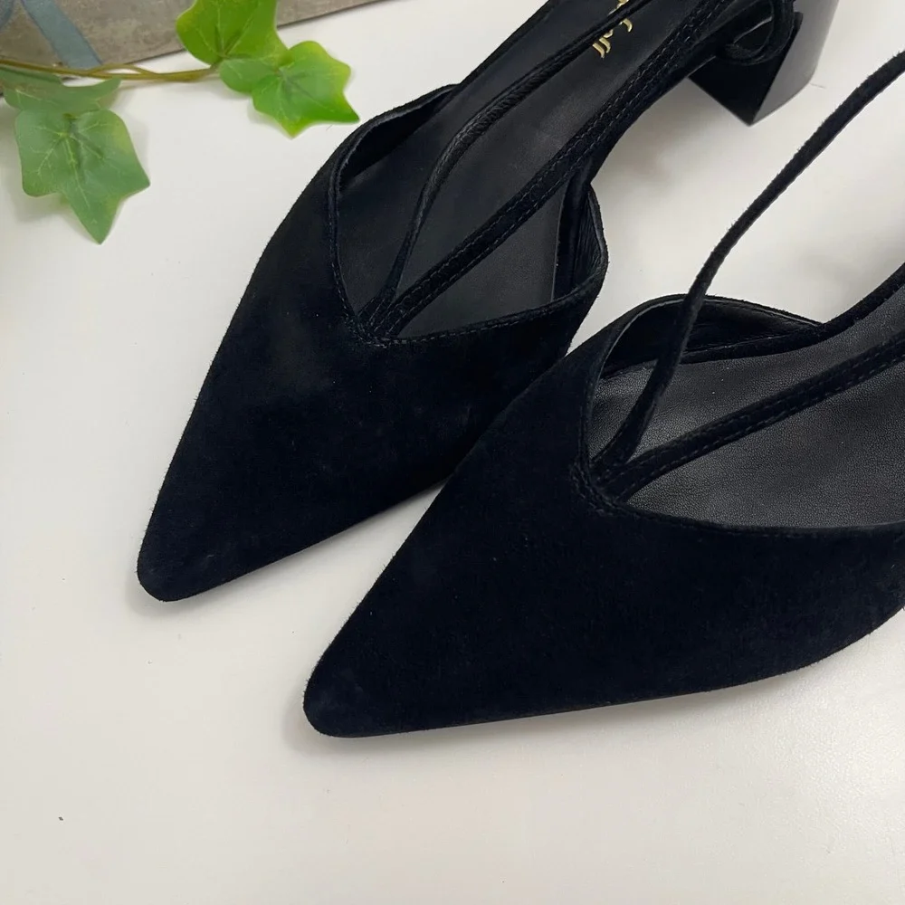 JEFFREY CAMPBELL Annemarie Slingback Pumps in Black Size 6 - Picture 7 of 15
